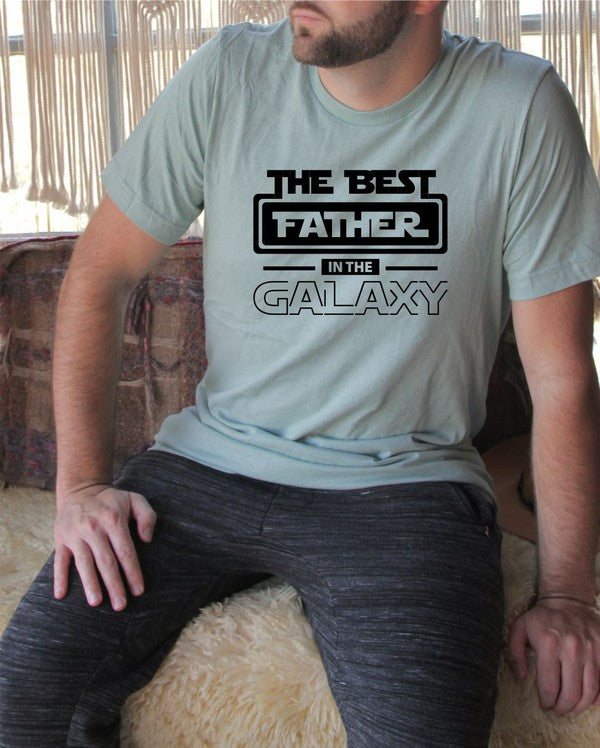 Best Father in the Galaxy Graphic Mens Tee